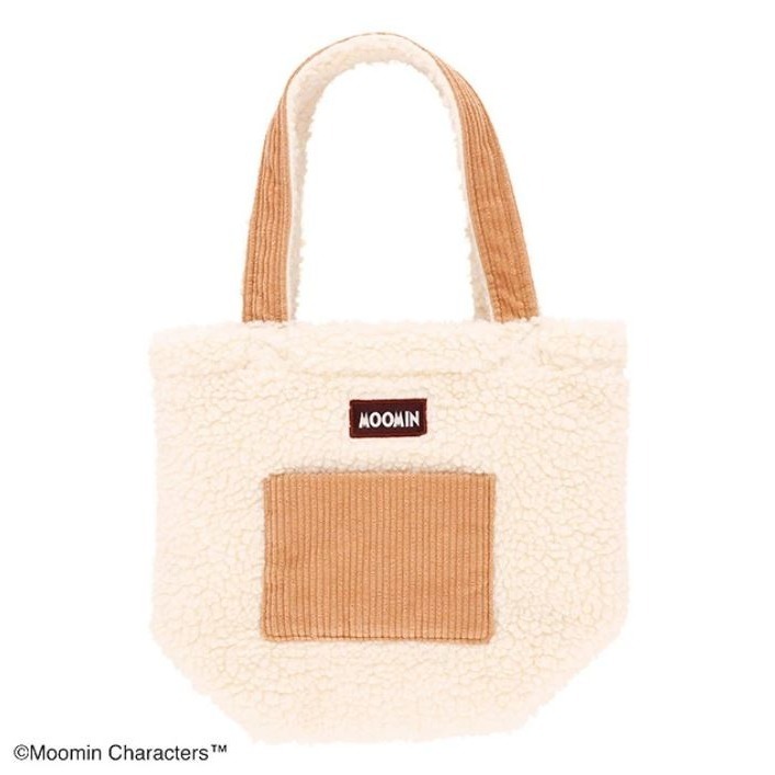 嚕嚕米 燈芯絨手提袋(2款)-細節圖2