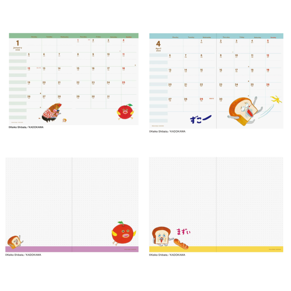 麵包小偷、泡泡先生2026年手帳(多款)-細節圖3