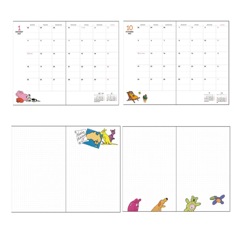 麵包小偷、泡泡先生2026年手帳(多款)-細節圖9
