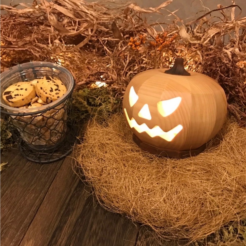 《日本製造》檜木胡桃南瓜燈-細節圖6