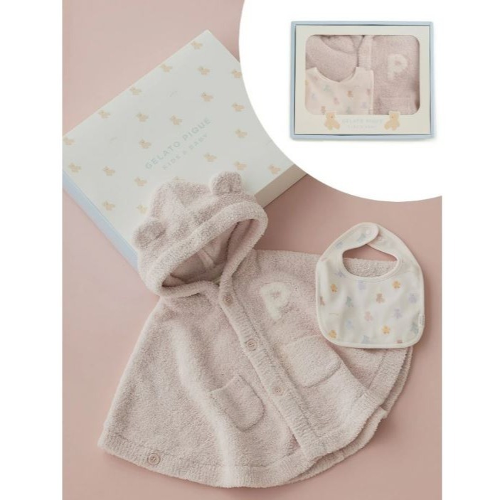 K斗篷(寬80cm*長38cm*胸圍132cm*袖長29cm)+圍兜兜(12.5cm*19