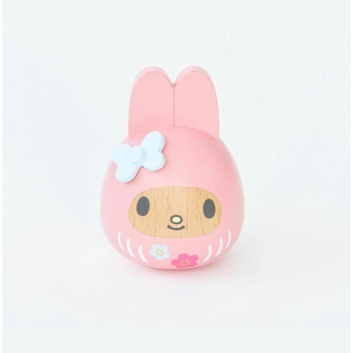 Hello Kitty、美樂蒂、酷洛米 木製達摩娃娃(Hello Kitty現貨一隻)-細節圖8