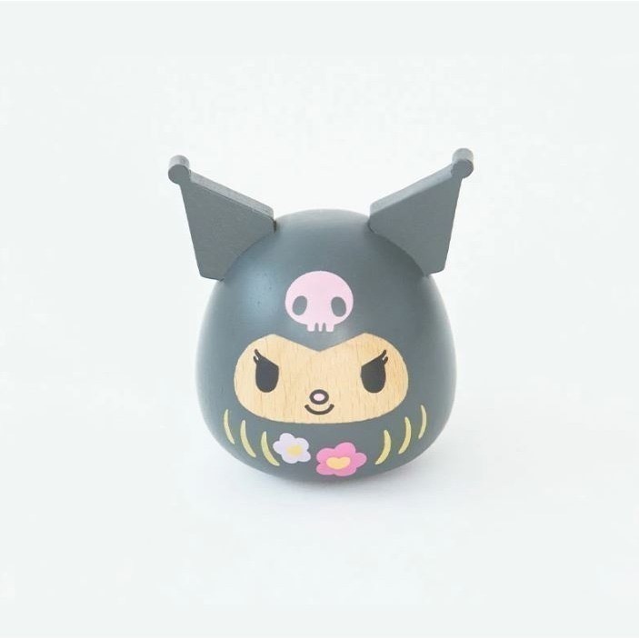 Hello Kitty、美樂蒂、酷洛米 木製達摩娃娃(Hello Kitty現貨一隻)-細節圖9