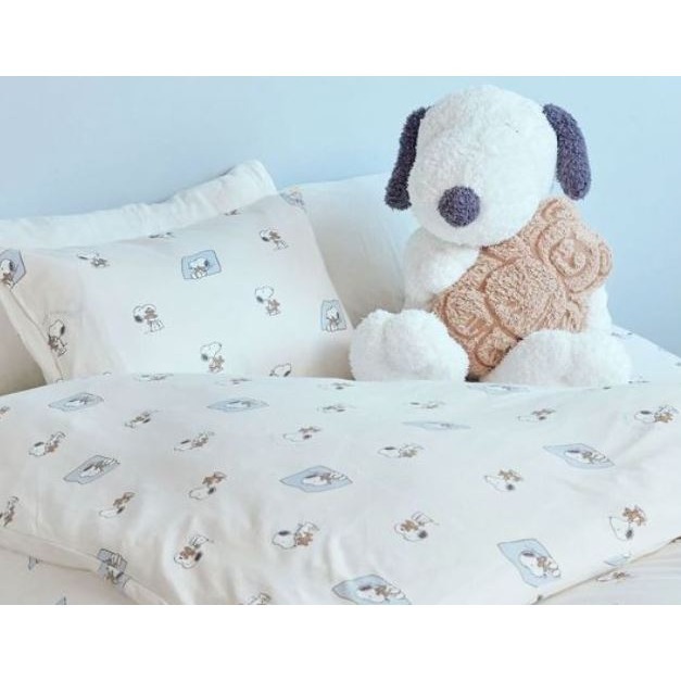 gelato pique 史努比X熊熊 玩偶、面紙抱枕袋、貴賓狗枕頭靠墊-細節圖4