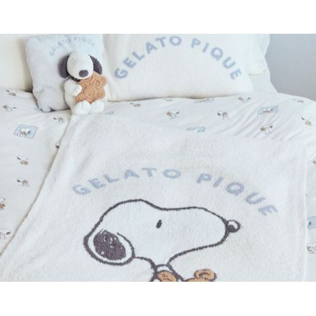 gelato pique 史努比X熊熊 玩偶、面紙抱枕袋、貴賓狗枕頭靠墊-細節圖8