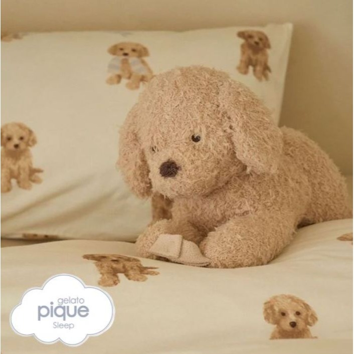 gelato pique 史努比X熊熊 玩偶、面紙抱枕袋、貴賓狗枕頭靠墊-細節圖9