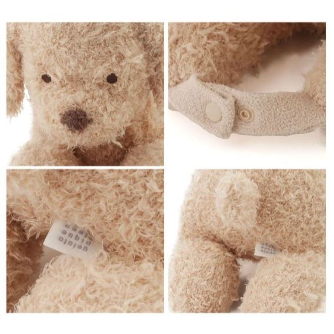 gelato pique 史努比X熊熊 玩偶、面紙抱枕袋、貴賓狗枕頭靠墊-細節圖11