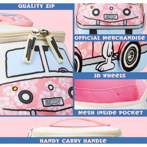 史努比 粉紅盥洗包(2款)-細節圖3