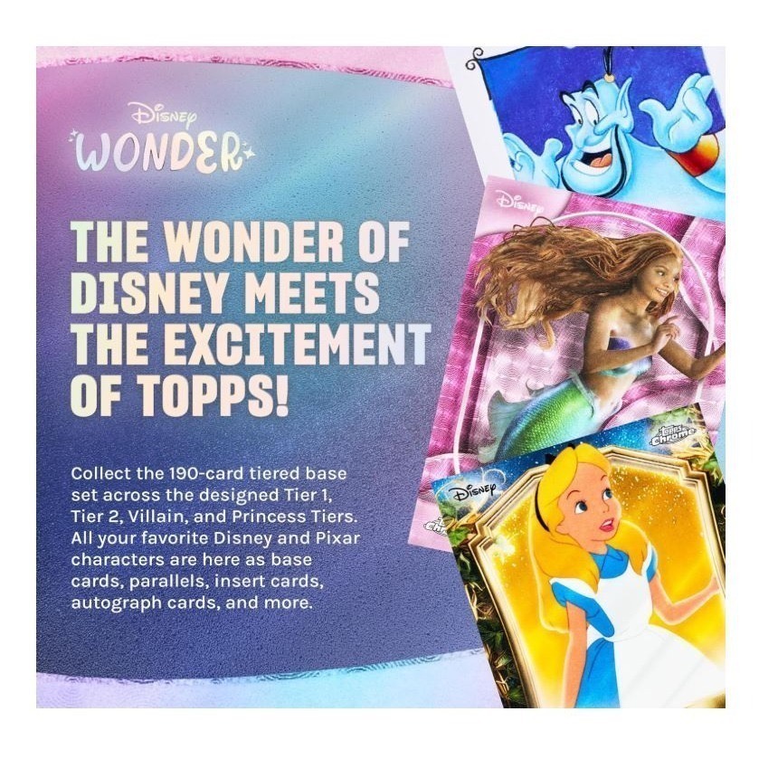 《美國版》2025 Topps Disney Wonder 角色卡牌盲卡包(共2款)-細節圖3