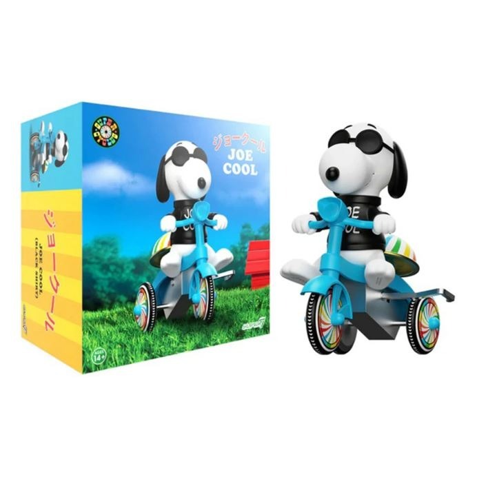 Super7 Peanuts JOE COOL/查理布朗發條三輪車公仔-細節圖6
