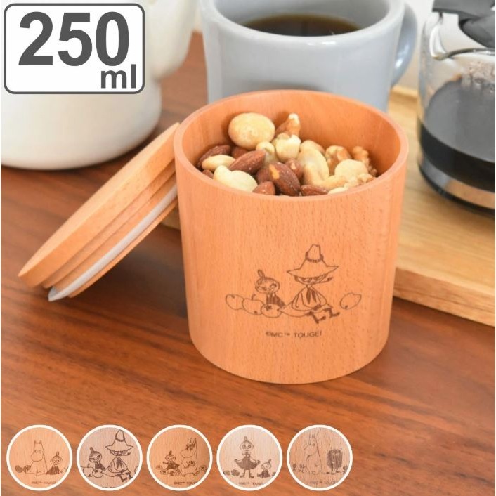 嚕嚕米 木製密封儲物罐(150/250ML)-細節圖4