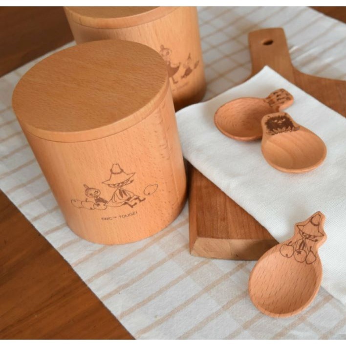 嚕嚕米 木製密封儲物罐(150/250ML)-細節圖5