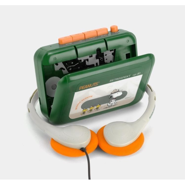 Peanuts Beagle Scouts 隨身卡帶播放器-細節圖2