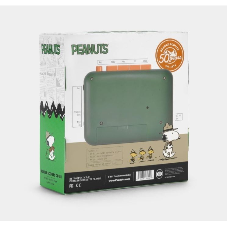 Peanuts Beagle Scouts 隨身卡帶播放器-細節圖7