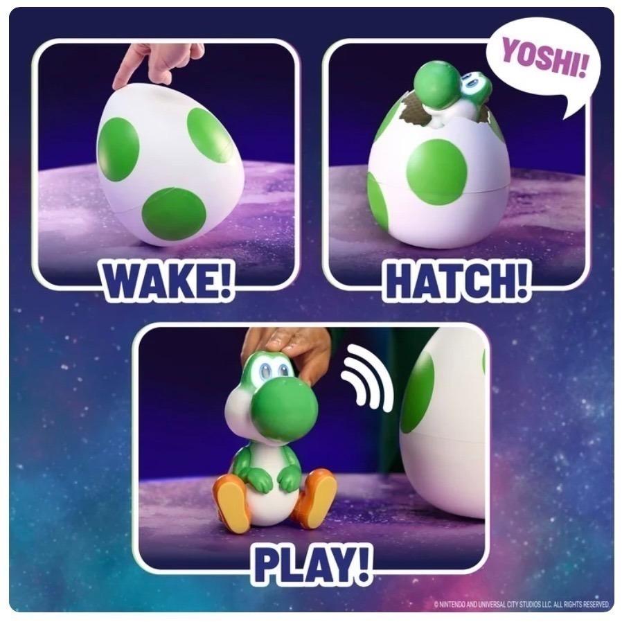 任天堂超級瑪利歐銀河電影 孵化耀西互動玩具蛋(多款)-細節圖3