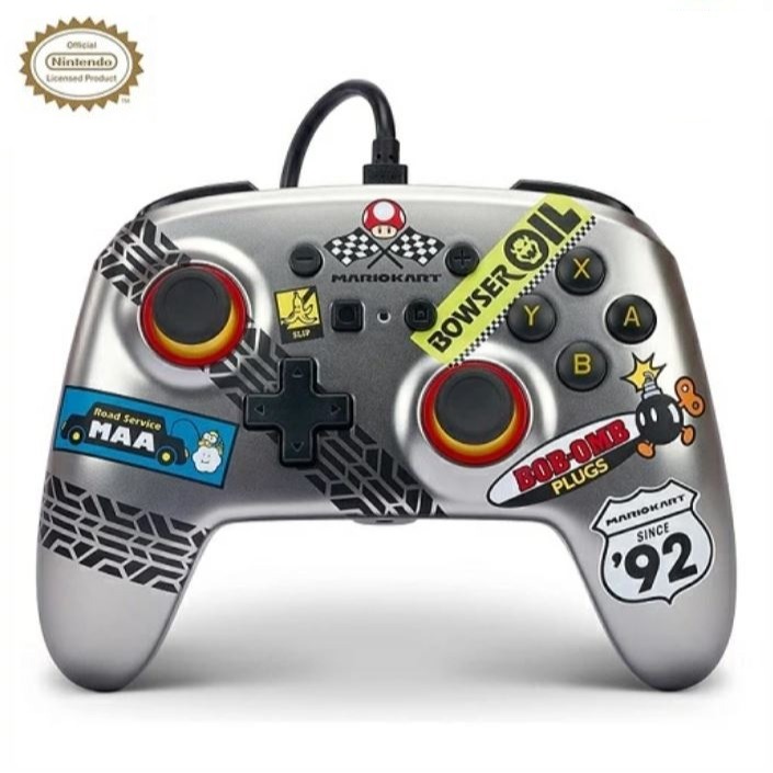 瑪利歐賽車銀色 有線控制器*OLED