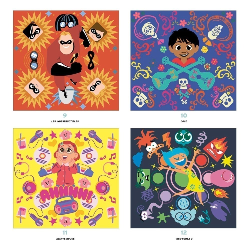 迪士尼 數字著色海報/著色本/數字拼圖貼紙書-細節圖8