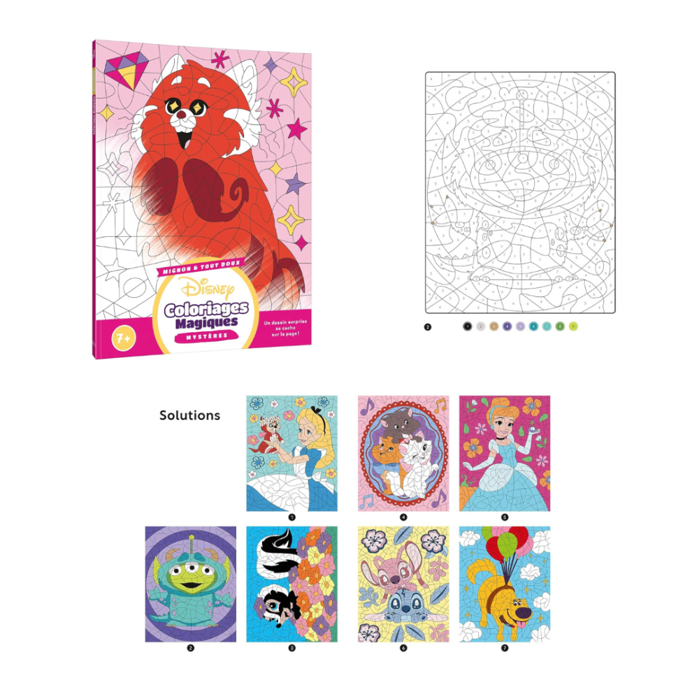 迪士尼 數字著色海報/著色本/數字拼圖貼紙書-規格圖11