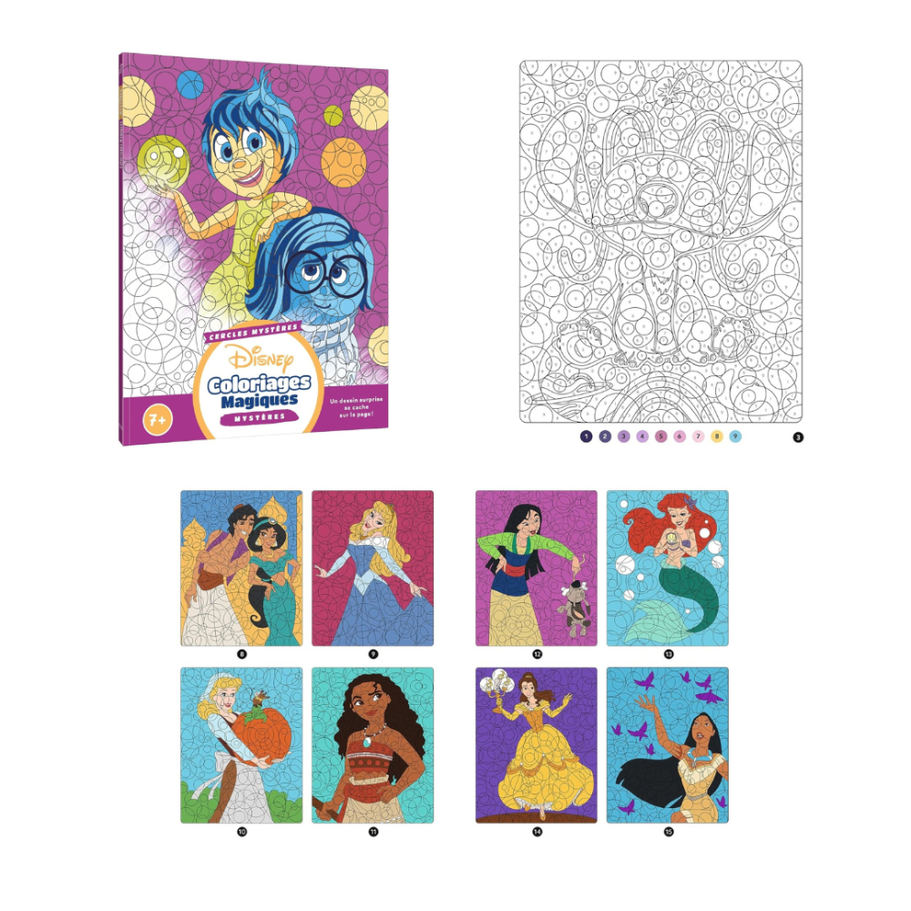 迪士尼 數字著色海報/著色本/數字拼圖貼紙書-規格圖11