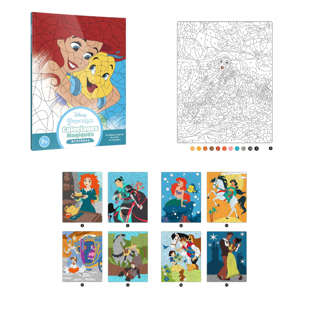 迪士尼 數字著色海報/著色本/數字拼圖貼紙書-規格圖11