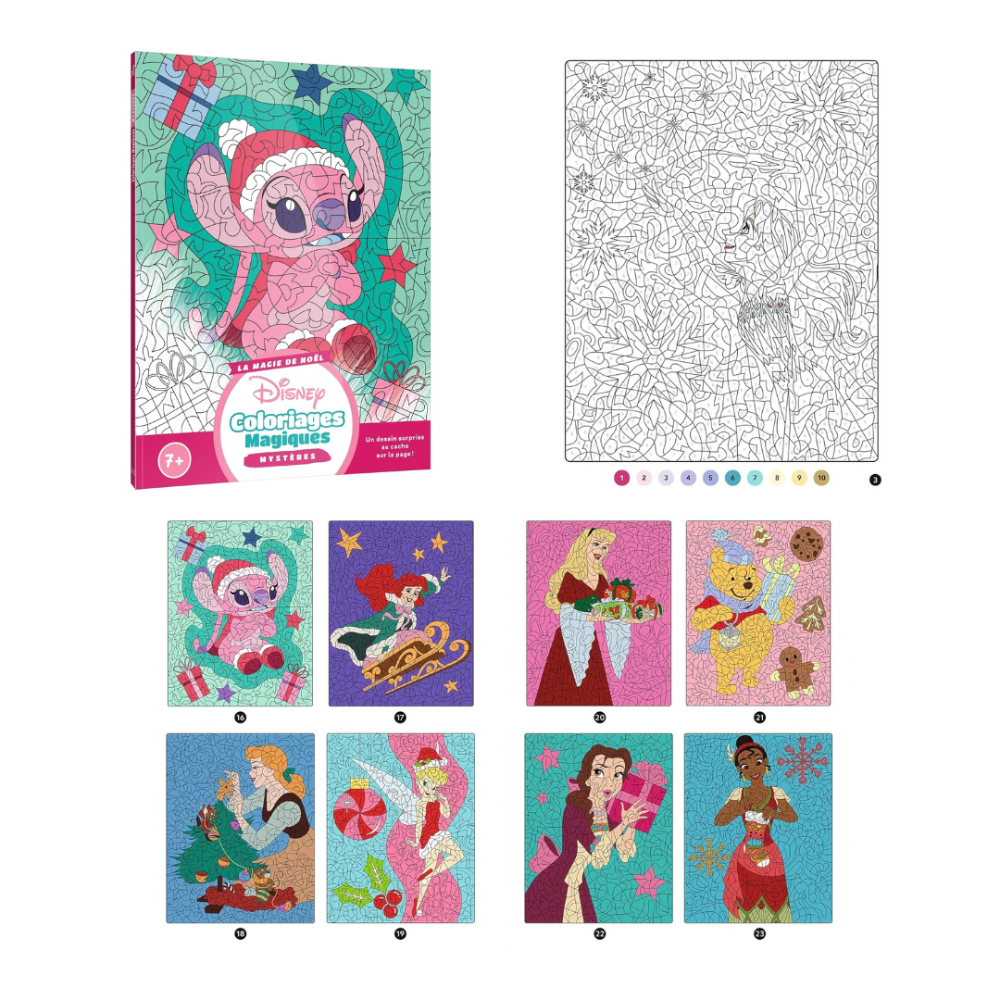 迪士尼 數字著色海報/著色本/數字拼圖貼紙書-規格圖11