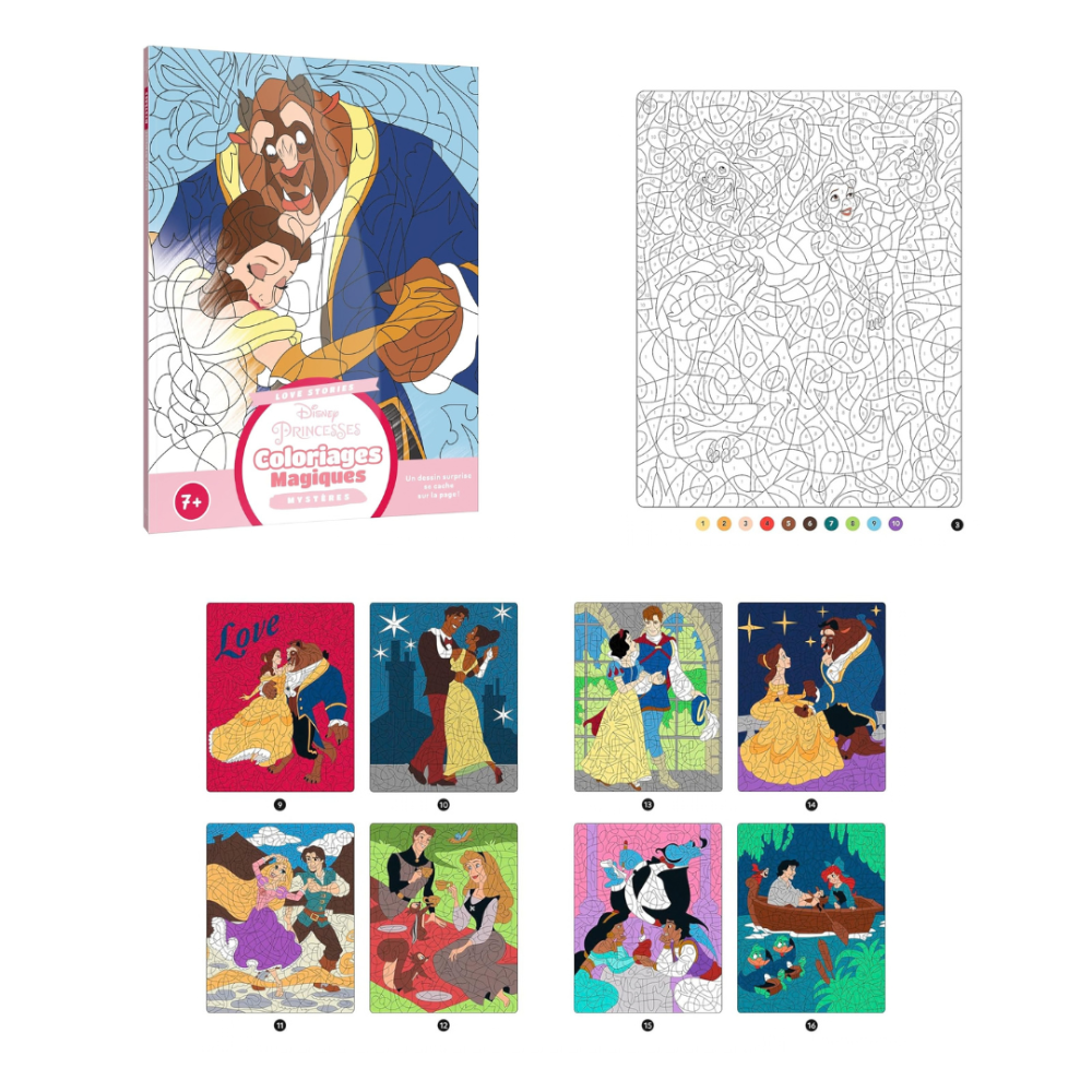 迪士尼 數字著色海報/著色本/數字拼圖貼紙書-規格圖11