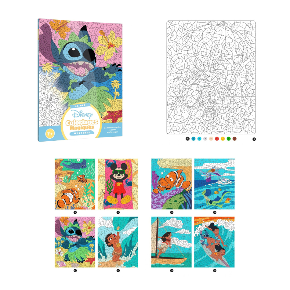 迪士尼 數字著色海報/著色本/數字拼圖貼紙書-規格圖11