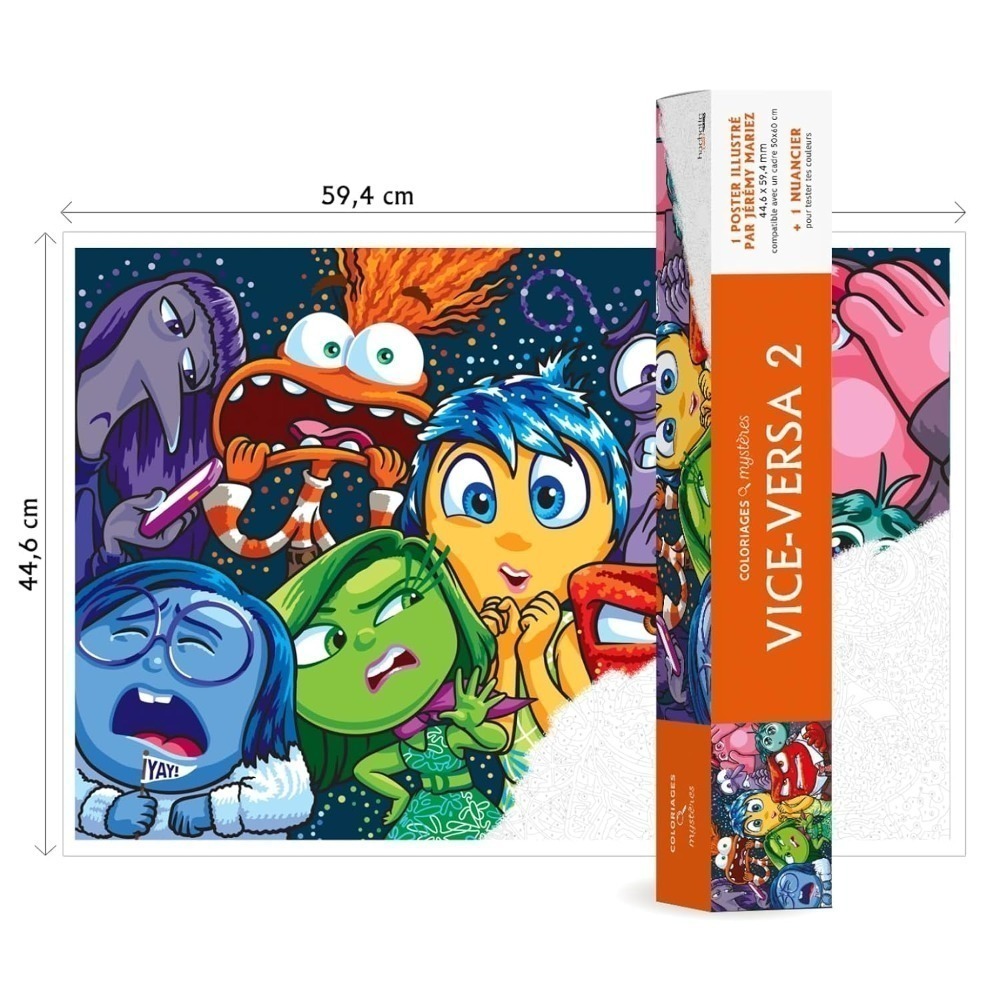 迪士尼 數字著色海報/著色本/數字拼圖貼紙書-規格圖11