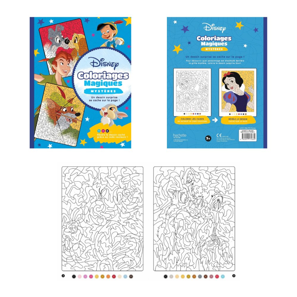 迪士尼 數字著色海報/著色本/數字拼圖貼紙書-規格圖11