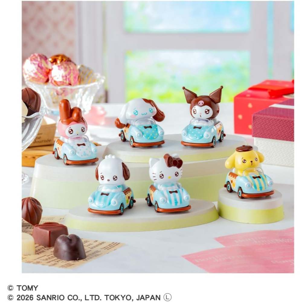 TOMICA三麗鷗 迷你車盲盒6入-細節圖2