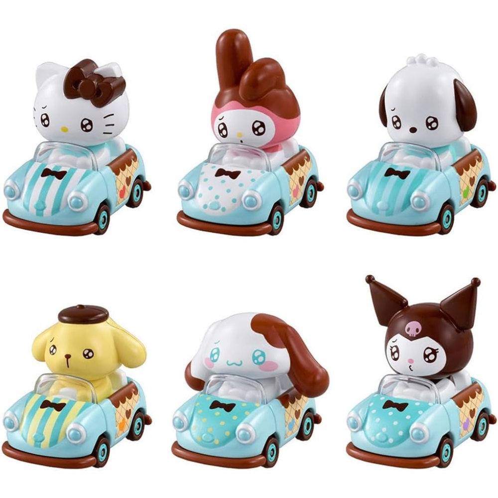 TOMICA三麗鷗 迷你車盲盒6入-細節圖3