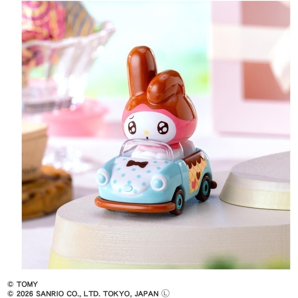 TOMICA三麗鷗 巧克力風和金車盲盒6入/組-細節圖7