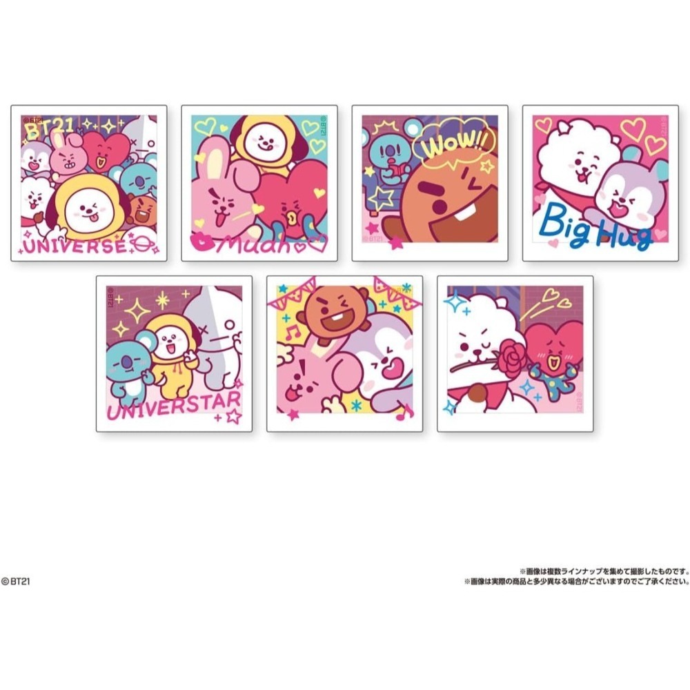 BT21 吊飾、圓形收納盒、貼紙盲盒(食玩)-細節圖5