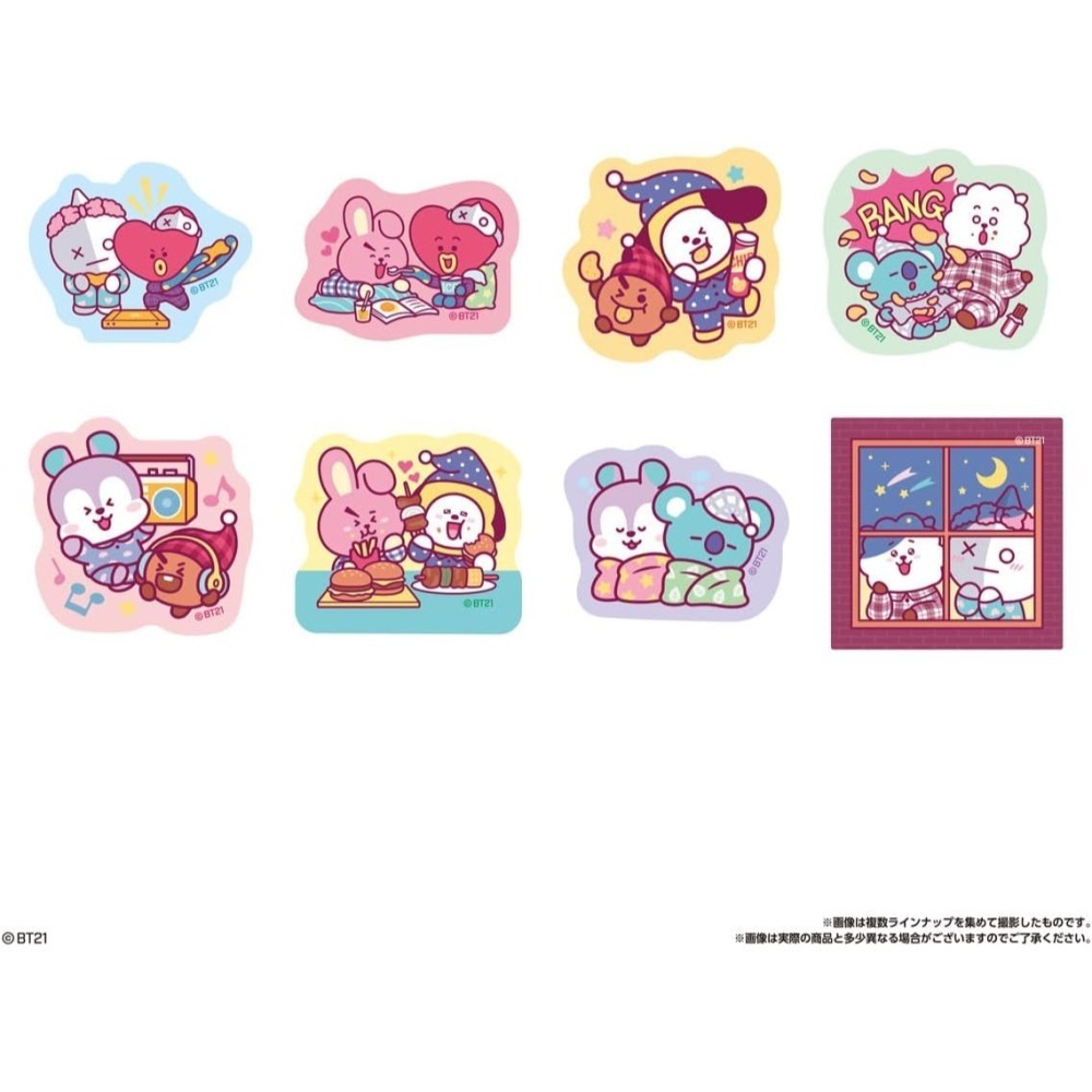 BT21 吊飾、圓形收納盒、貼紙盲盒(食玩)-細節圖6