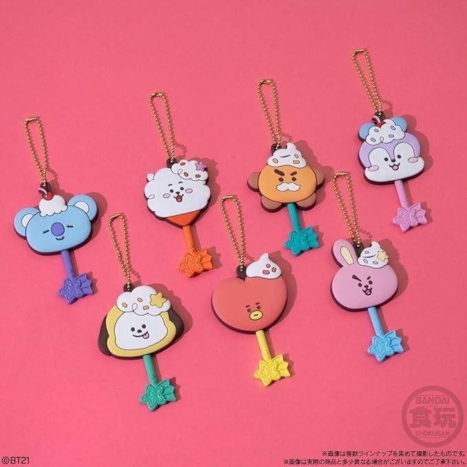 BT21 吊飾、圓形收納盒、貼紙盲盒(食玩)-細節圖9