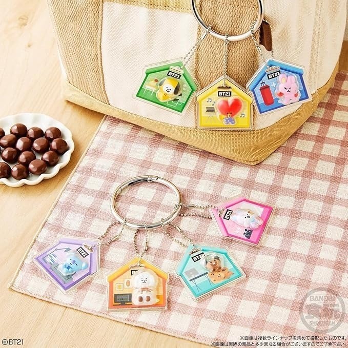 BT21 吊飾、圓形收納盒、貼紙盲盒(食玩)-細節圖10