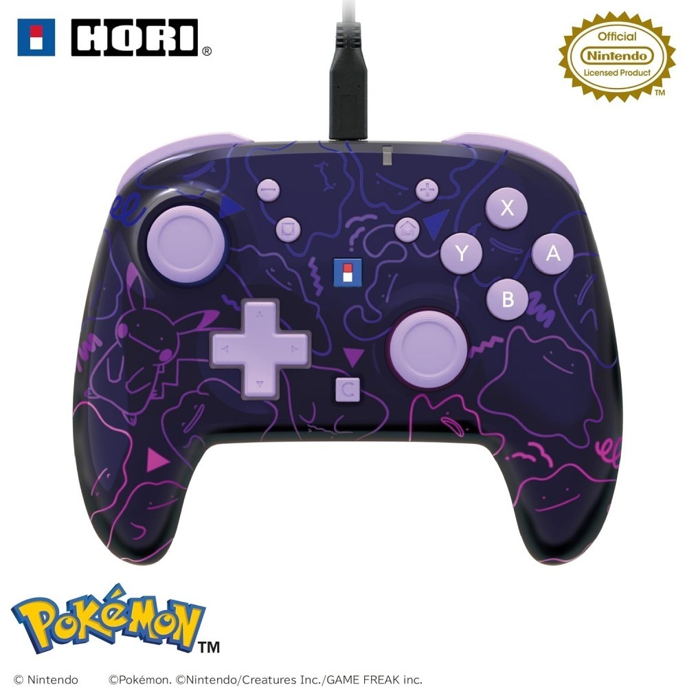 Nintendo Switch 2 寶可夢百變怪有線控制器 Hori Pad TURBO-細節圖2