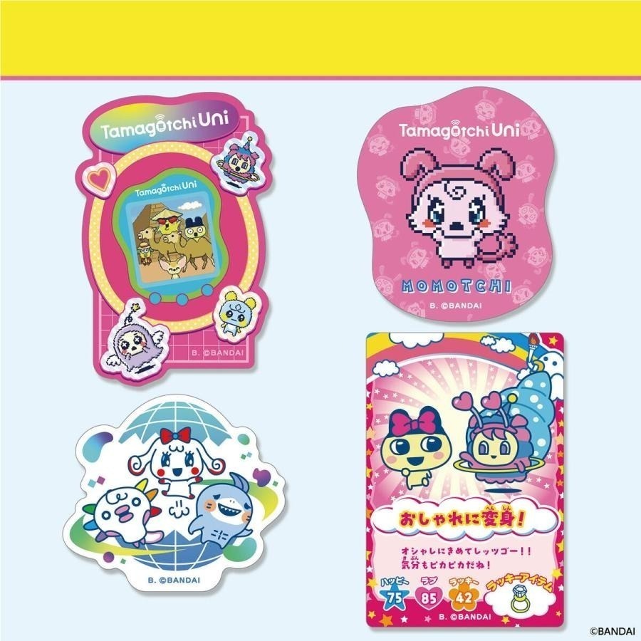塔麻可吉Tamagotchi 異型貼紙盲盒 20包/盒(共2款)-細節圖7