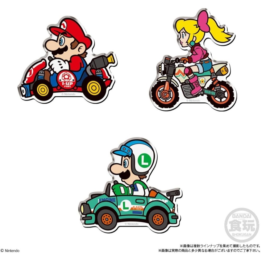 瑪利歐賽車世界 角色壓克力磁貼、吊飾盲包(3款)-細節圖7