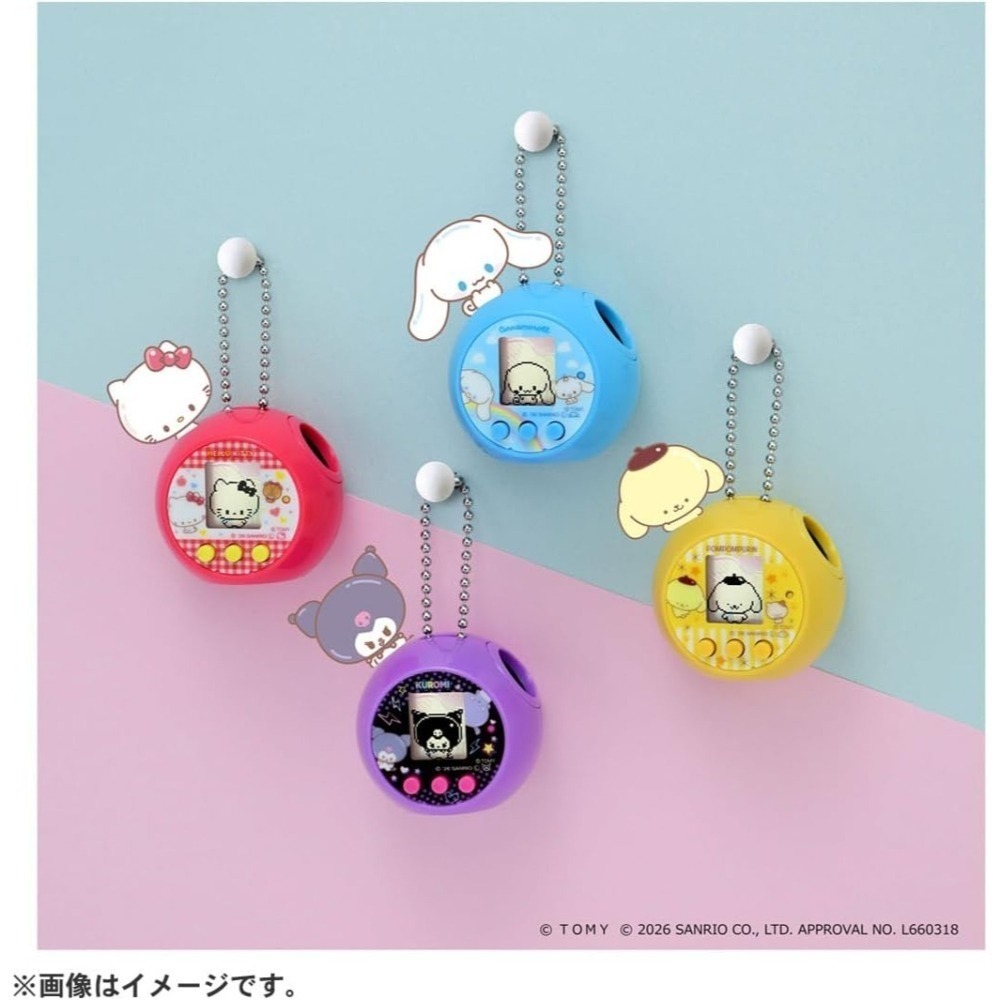 【6、7月限定】BANDAI PuniCommu三麗鷗電子寵物游戲機吊飾-細節圖8