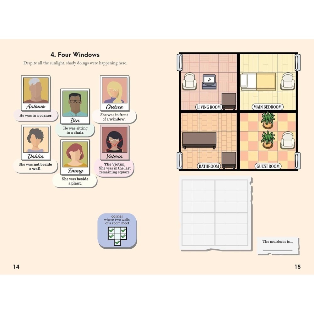 Murdoku: 80 Murder Mystery Logic Puzzles謀殺數獨(多款)-細節圖5