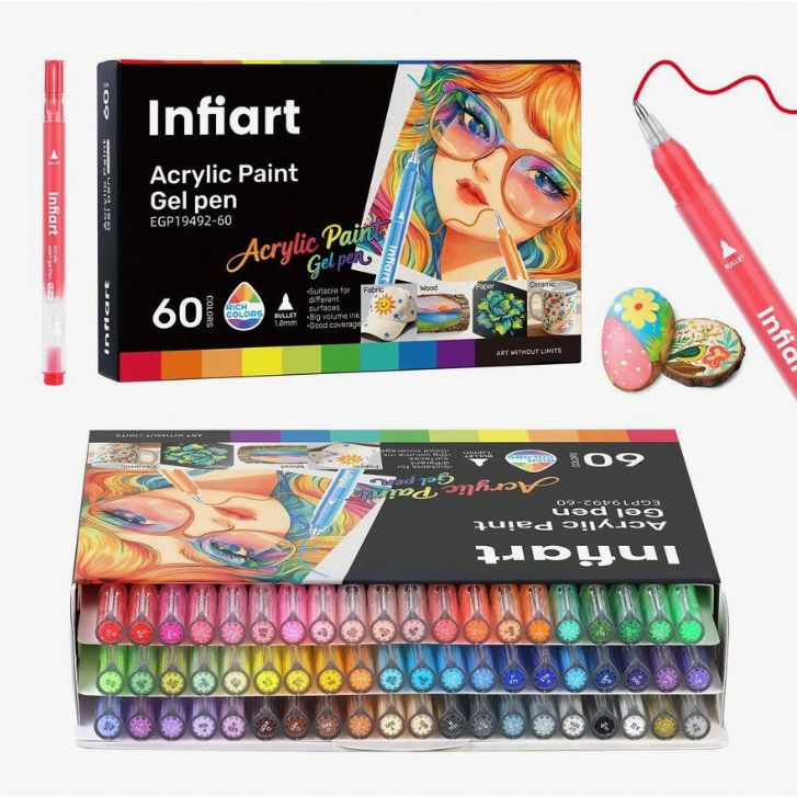 Infiart 丙烯凝膠馬克筆組(60/80/120色)-規格圖7