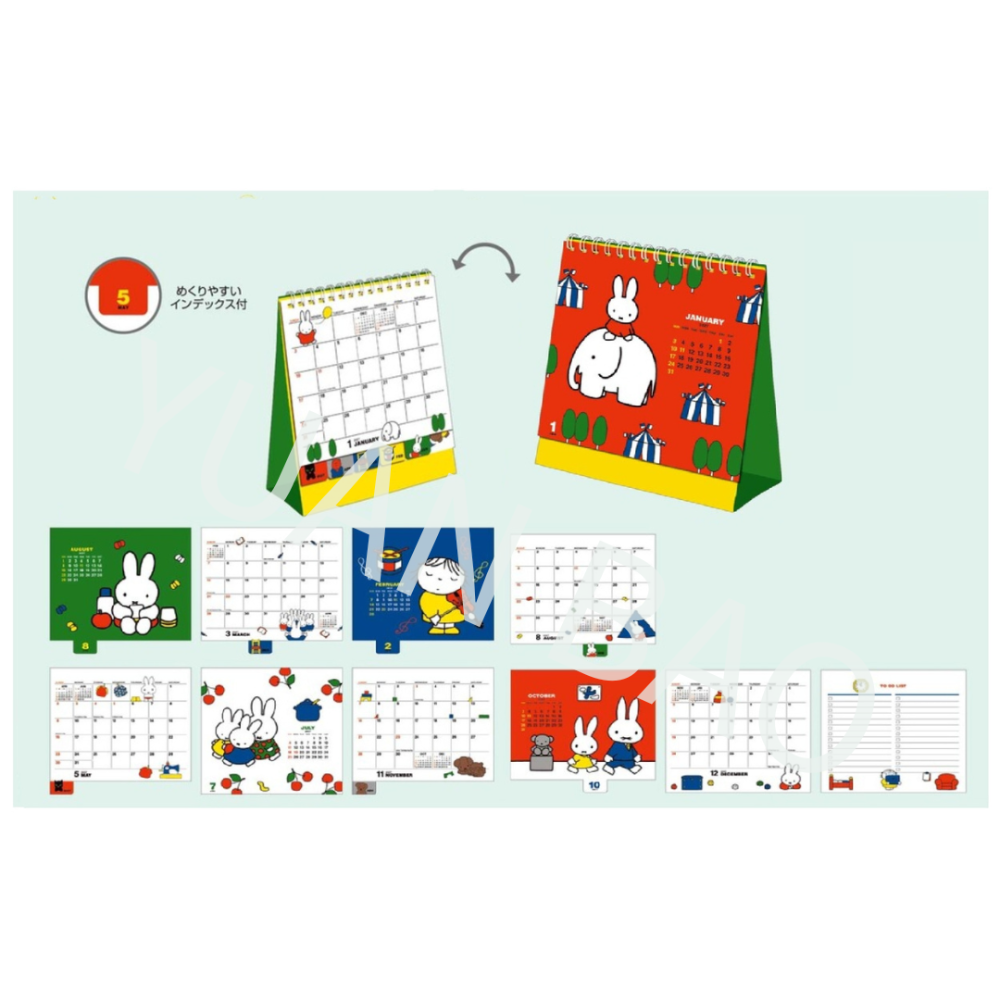 【9月限定】MIFFY米飛兔2027年月曆、桌曆、手帳日記本-規格圖11