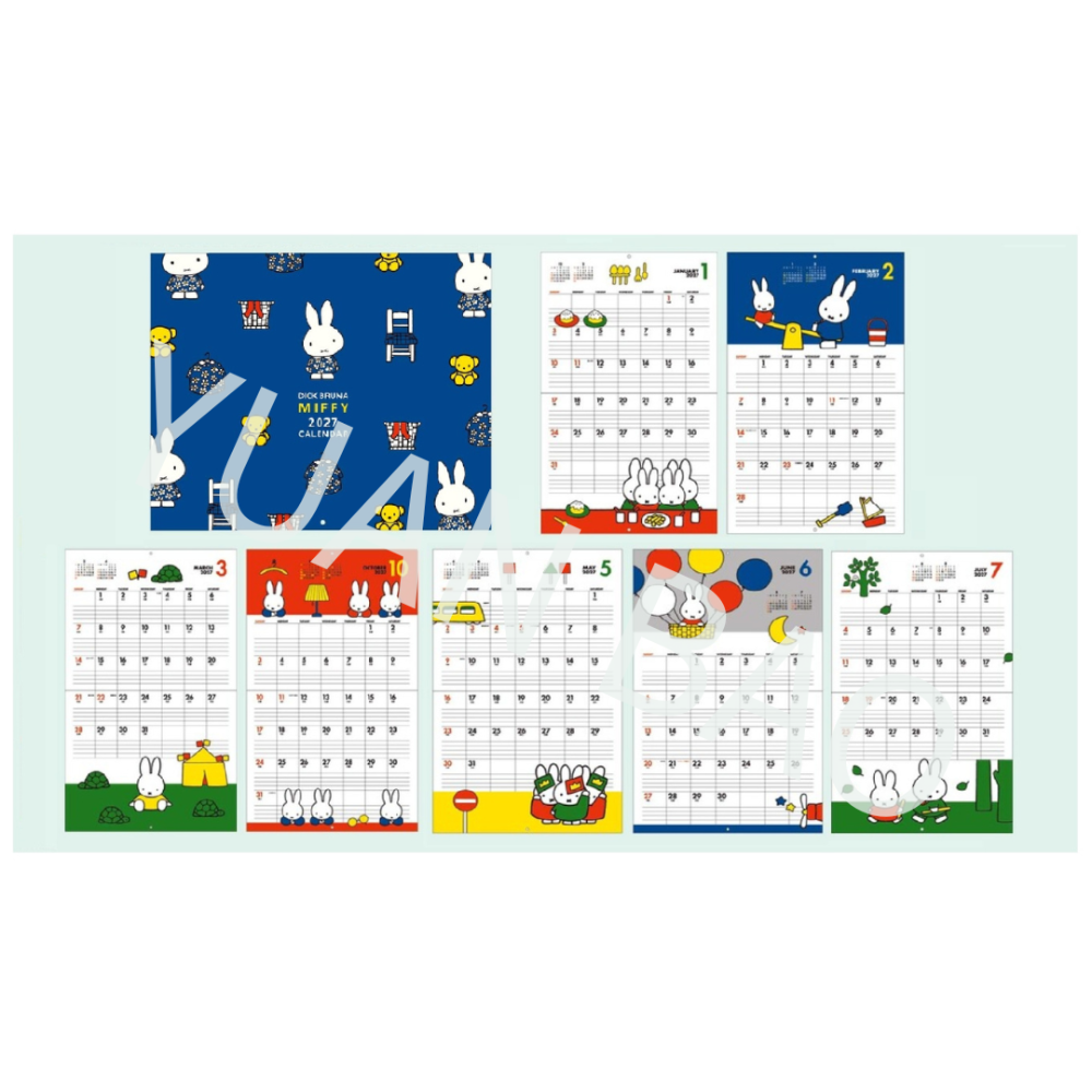 【9月限定】MIFFY米飛兔2027年月曆、桌曆、手帳日記本-規格圖11