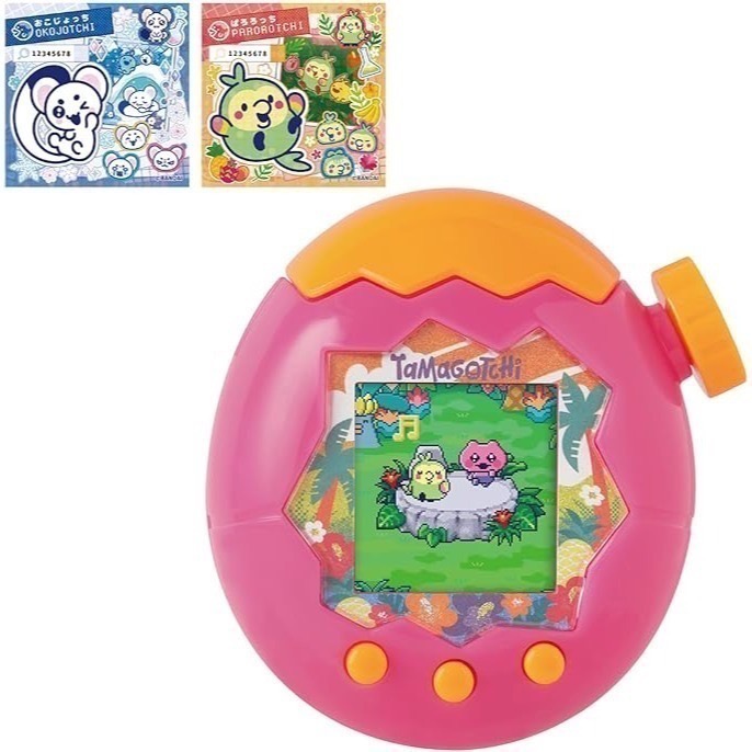 【7月限定】Tamagotchi Paradise 樂園塔麻可吉電子寵物機 橘色熱帶/白雪冰川-規格圖11