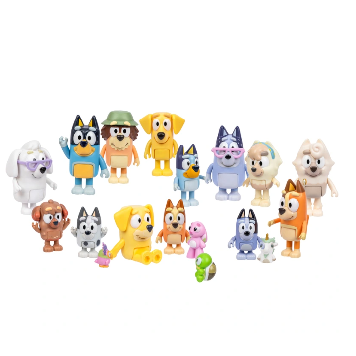 【獨家】Bluey 妙妙犬布麗 18件組超大禮盒公仔套組（布魯伊豪華收藏組/ 獨家限定版）-細節圖2