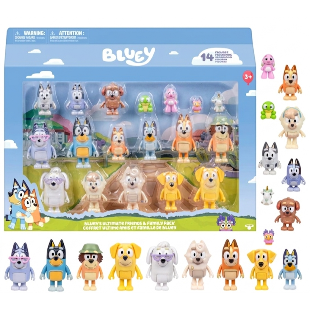 【獨家】Bluey 妙妙犬布麗 18件組超大禮盒公仔套組（布魯伊豪華收藏組/ 獨家限定版）-細節圖4