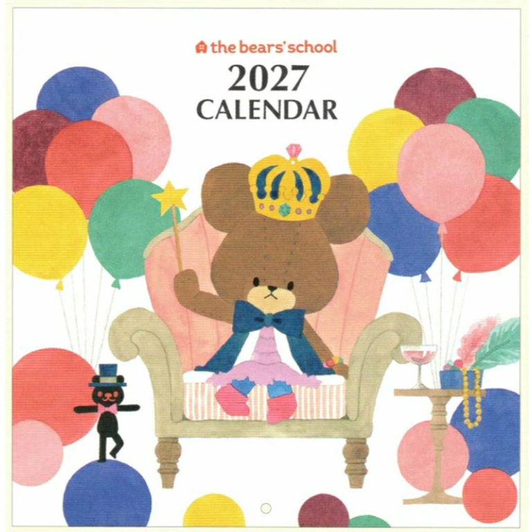 【9月限定】小熊學校2027年桌曆、掛曆、手帳-細節圖3