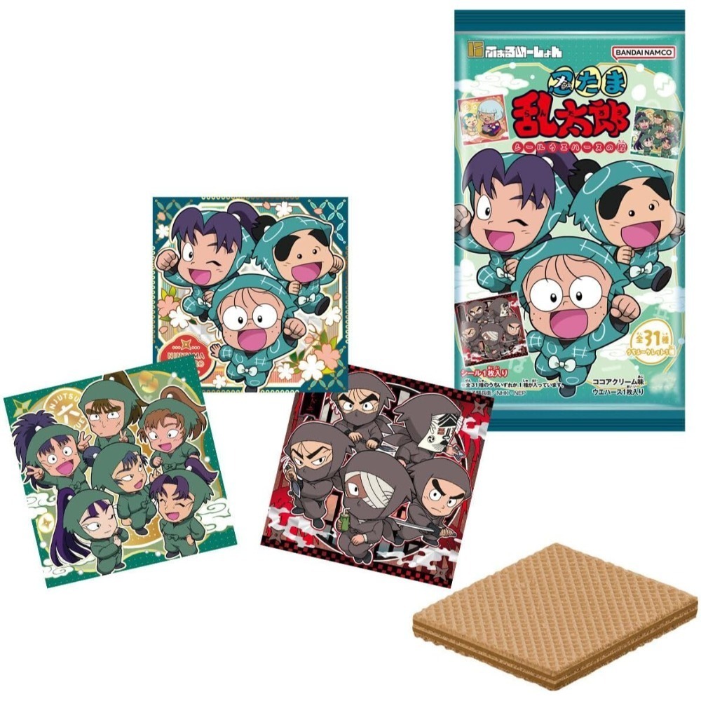 【8、11月限定】忍者亂太郎 餅乾造型吊飾盲盒14入/盒(多款)-規格圖10