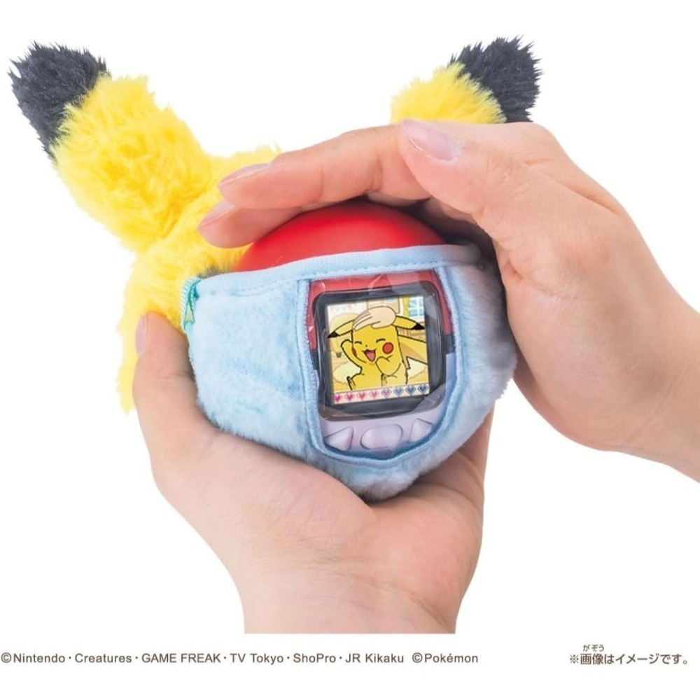 【7月限定】寶可夢POKEMON 互動撫摸精靈球 皮卡丘與好朋友們公仔套組 (觸控音效公仔 玩具禮盒)-細節圖2